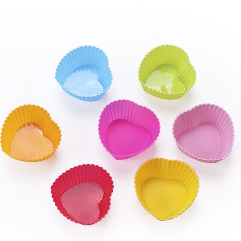 Khuôn làm bánh cupcake, muffin, cup silicon nhiều màu, nhiều mẫu