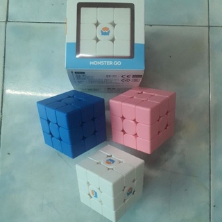 Rubik GanMonster M xanh, hồng, trắng (không stk kèm theo)