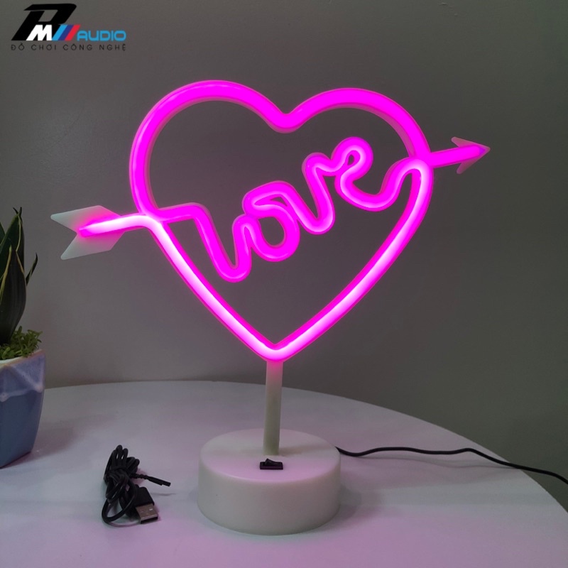 Đèn neon đèn led neon trang trí phòng ngủ quán cafe phòng khách deco nhiều mầu mẫu mã đa dạng phong cách tuổi teen
