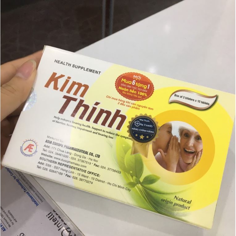 Kim thính - Tăng cường sức khỏe thính giác, tăng cường thính lực cho đối tai, ù tai, giúp duy trì thính lực