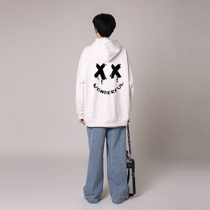 Áo hoodie nỉ bông Monster X Street XX Wonder nam nữ form rộng thu đông Local Brand