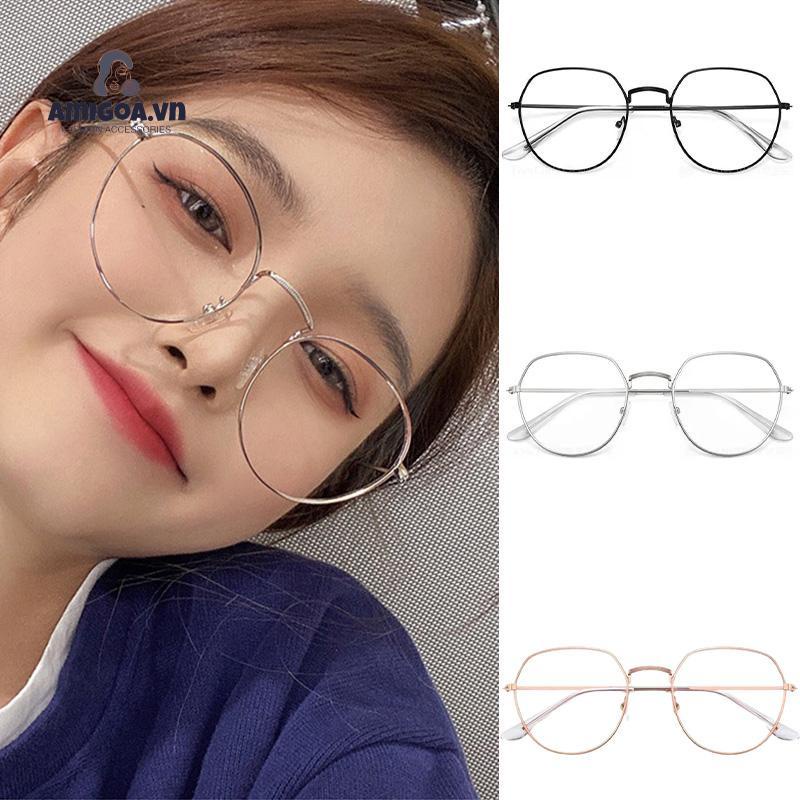 ⚡Mắt Kính Chống Bức Xạ Bằng Kim Loại Phong Cách Cổ Điển Thời Trang Unisex