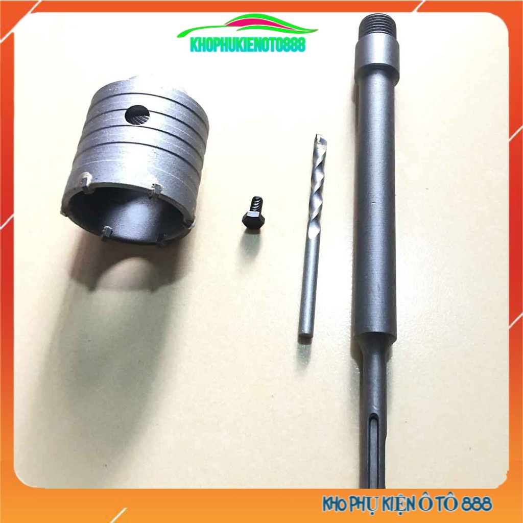 Mũi khoan rút lõi tường bê tông tường gạch tạ lỗ lắp điều hòa đủ kích thước mũi 30mm-90mm chuôi cán 110/200/300mm