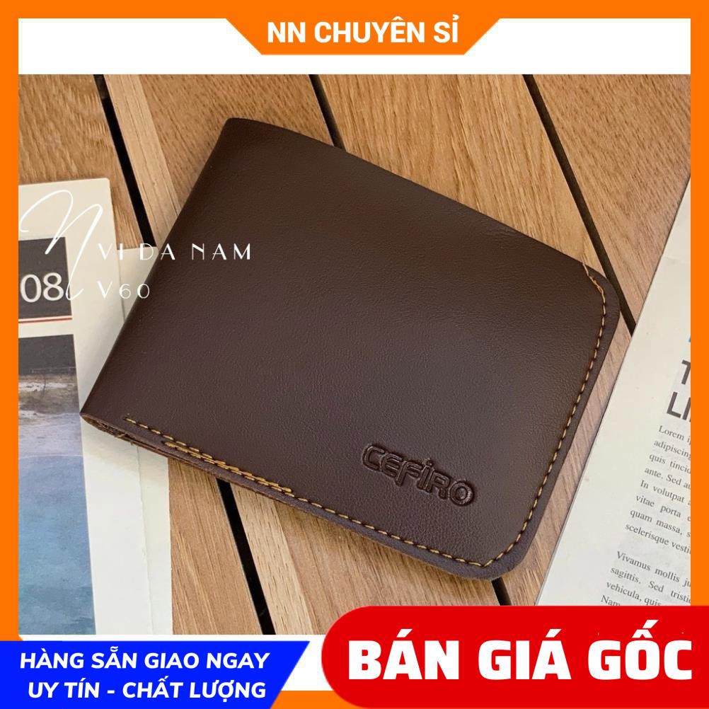 VÍ DA NAM CỰC SANG V60 ⚡100% ẢNH THẬT⚡ VÍ NAM DÁNG NGẮN - VÍ NAM GIÁ RẺ