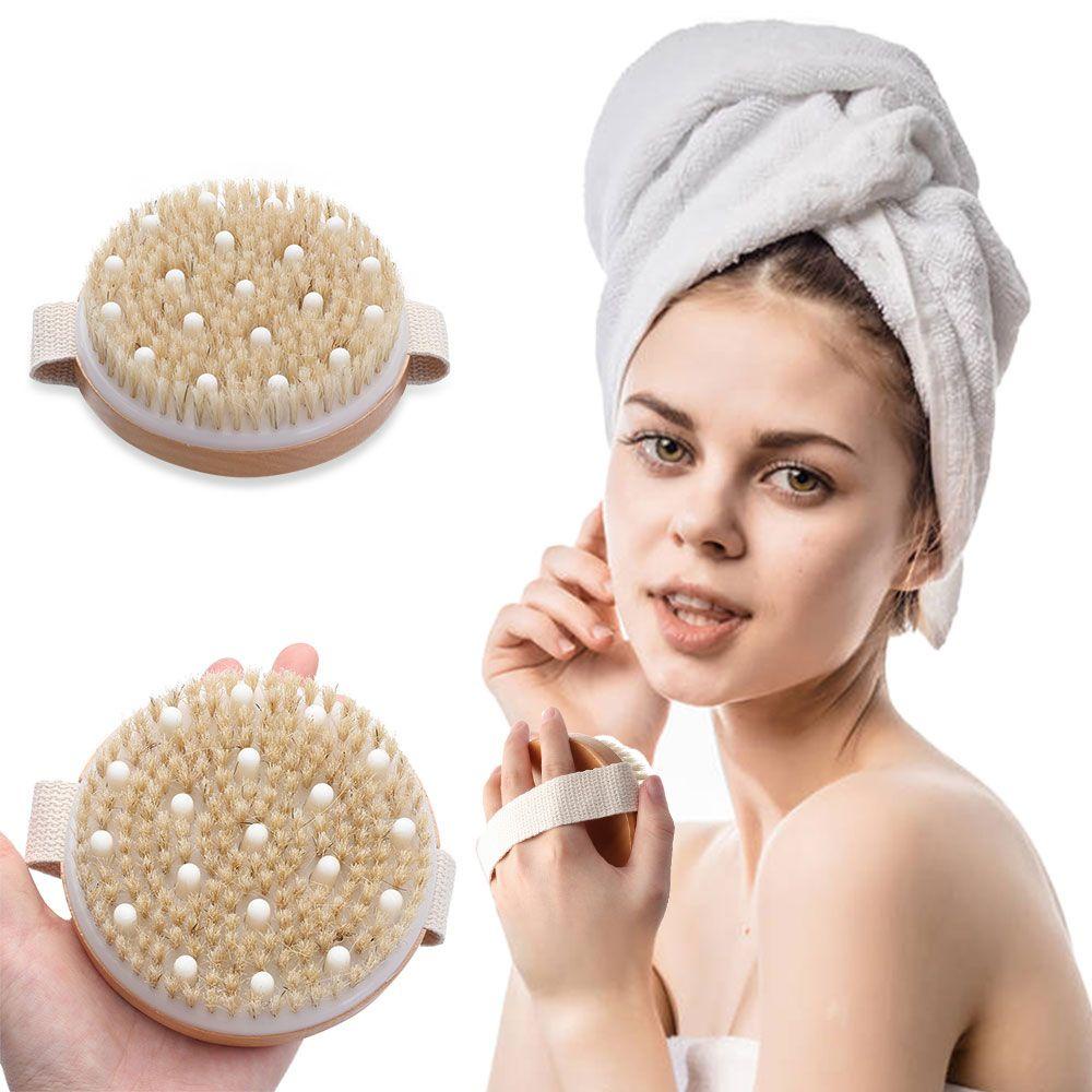 DORAW Bàn Chải Khô Và Ướt Massage Toàn Thân Thư Giãn Tẩy Tế Bào Chết Toàn Thân