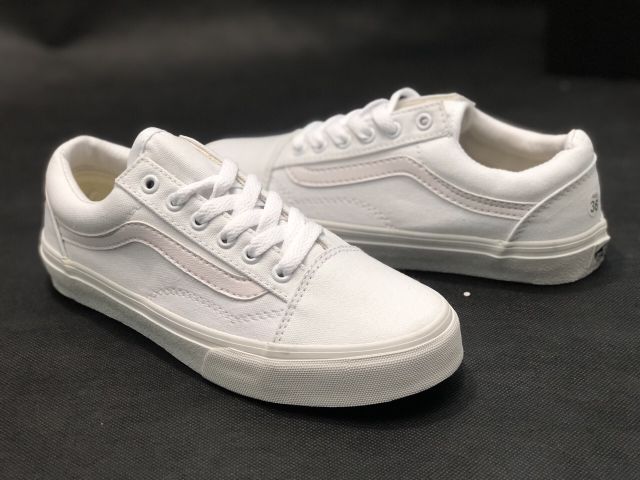 Giày V old skool trắng full all white