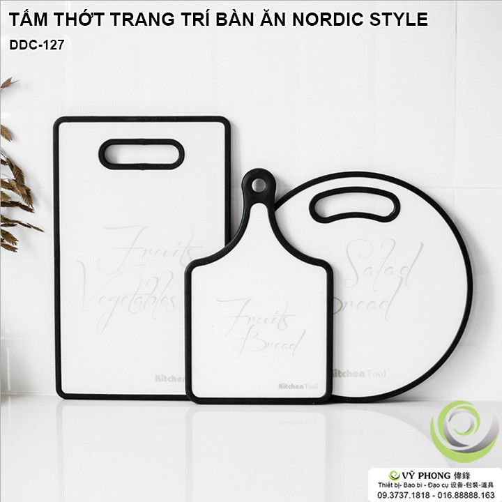 THỚT TRANG TRÍ NHÀ BẾP NORDIC STYLE CHỤP ẢNH SẢN PHẨM INS DDC-127a,b,c