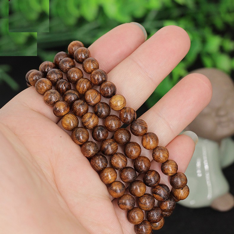 Vòng chuỗi hạt đeo tay 108 hạt phong thủy bằng gỗ - CH106 -hàng giá tại xưởng