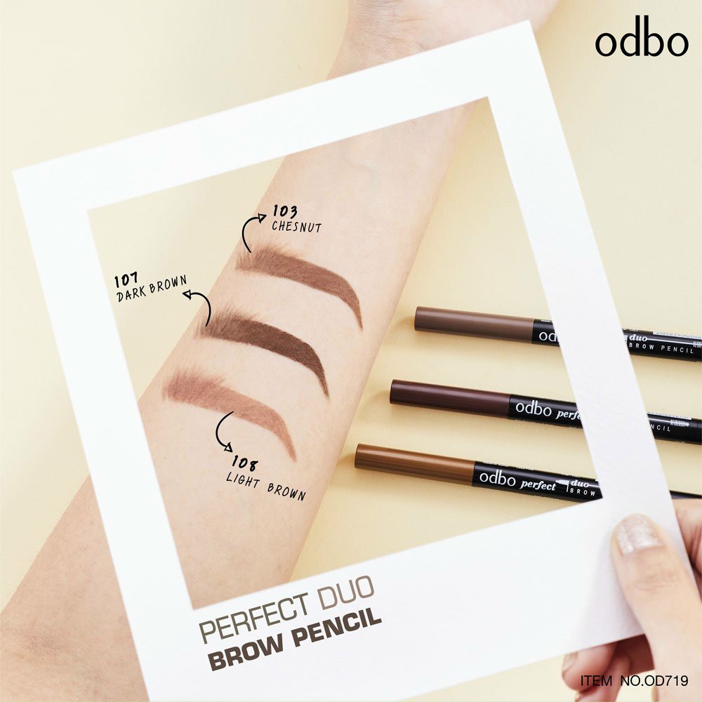 [ Auth Thái ] Chì kẻ mày Odbo Perfect Dou Brow Pencil OD719 New | BigBuy360 - bigbuy360.vn