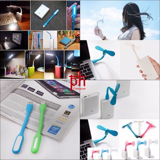 Combo Quạt Đèn Led USB Tiện Dụng