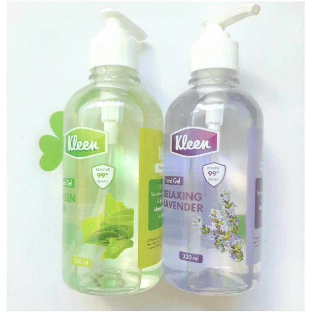 Nước rửa tay khô dạng gel diệt 99% vi khuẩn Kleen 320ml