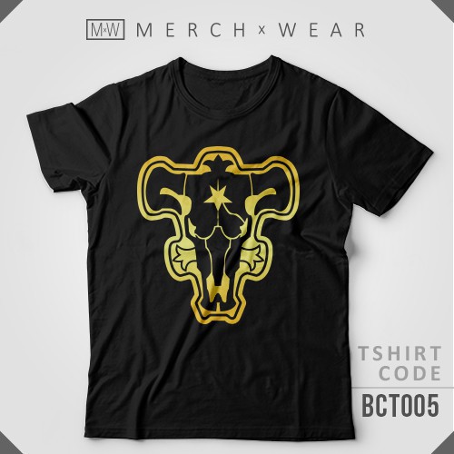 HOT🔥 Áo Phông Black Bull Logo - Black Clover mẫu mới cực chât
