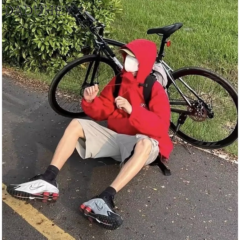 DaDuHey American Style Loose Outdoor All-Matching Hooded Jacket Men's and Women's Autumn Fashion Brand Ins Casual Couple Jacket Jacket