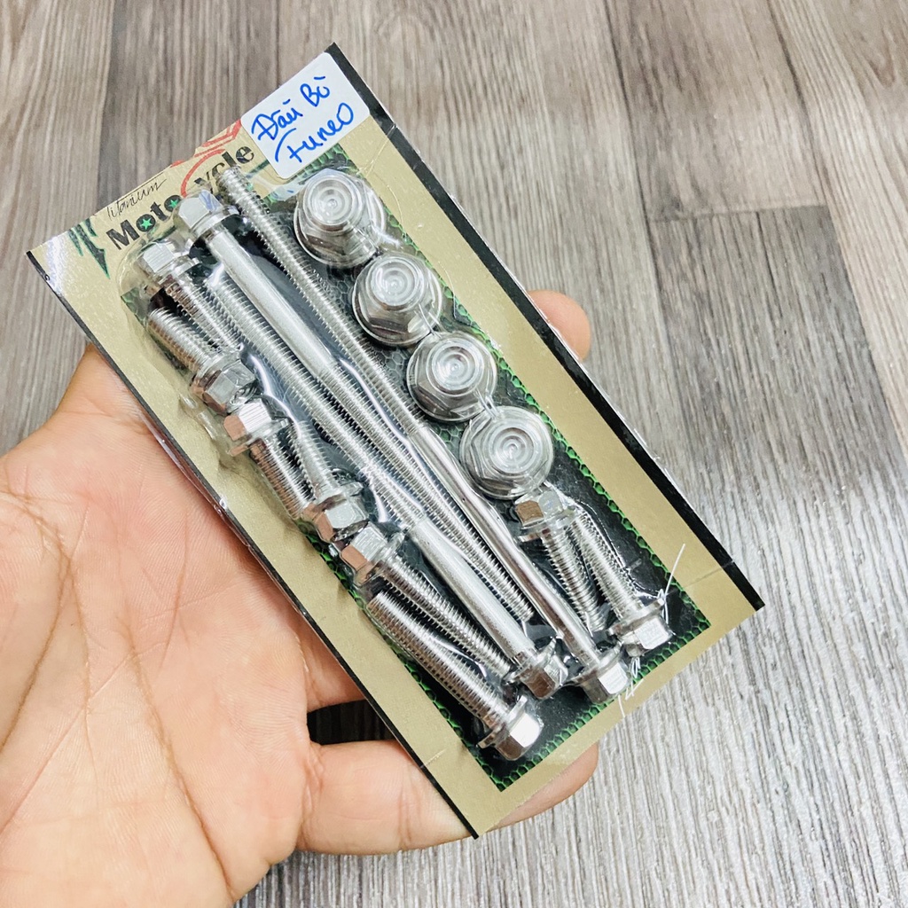 TRỌN BỘ ỐC ĐẦU LÒNG FULL INOX CHO FUTURE LED MẪU THÁI CỰC ĐẸP