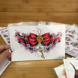 Tấm xăm dán tattoo bản to cho phái nữ
