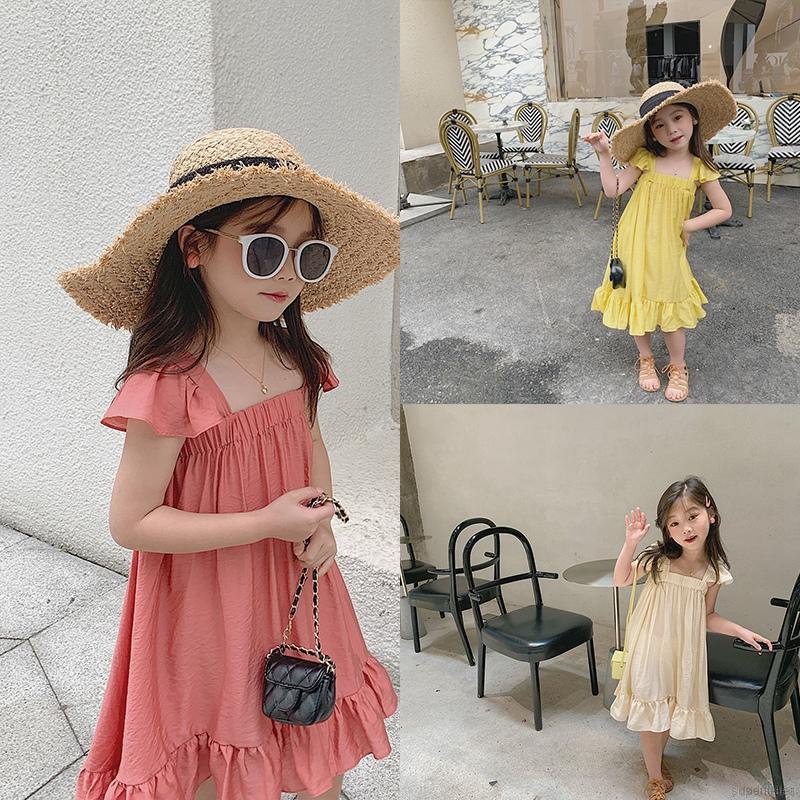 Đầm Tay Cánh Tiên Thời Trang Mùa Hè Cho Bé Gái