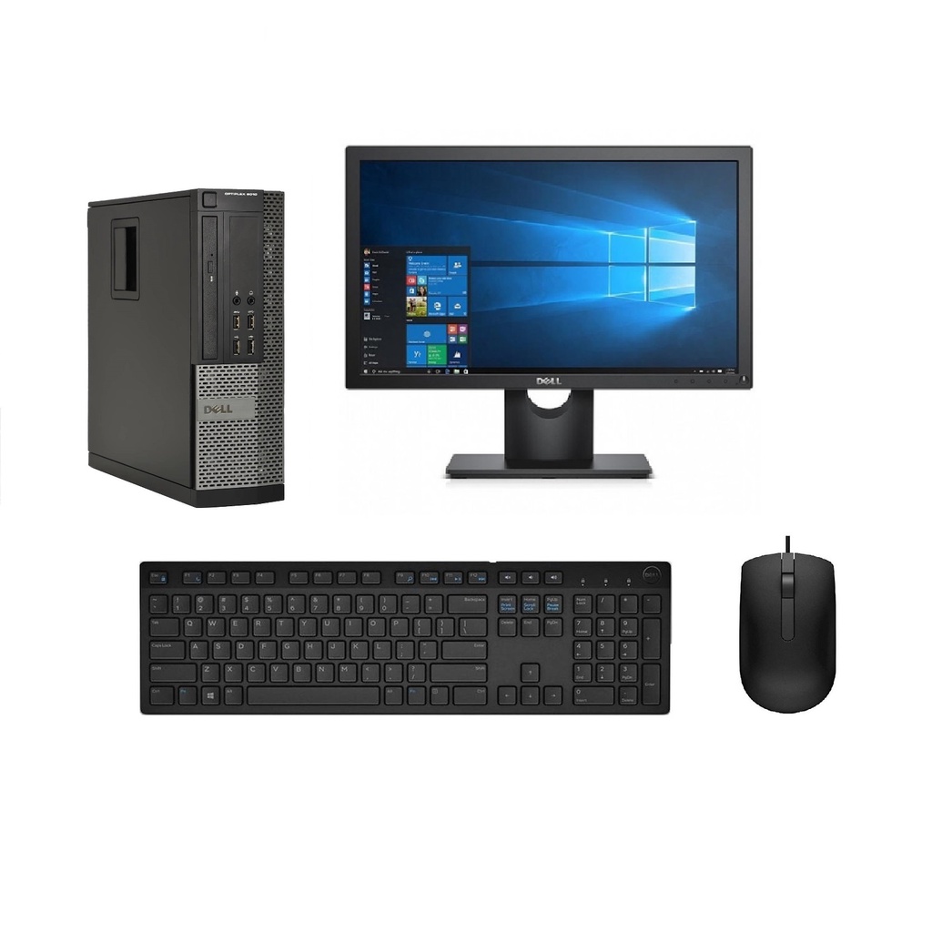 Bộ máy tính DELL optiplex Core i5 3470, ram 8GB, SSD 240GB + Màn hình DELL 22 inch. Tặng kèm bàn phím chuột DELL