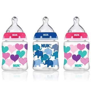 Set 3 bình sữa Nuk 150ml chọn màu