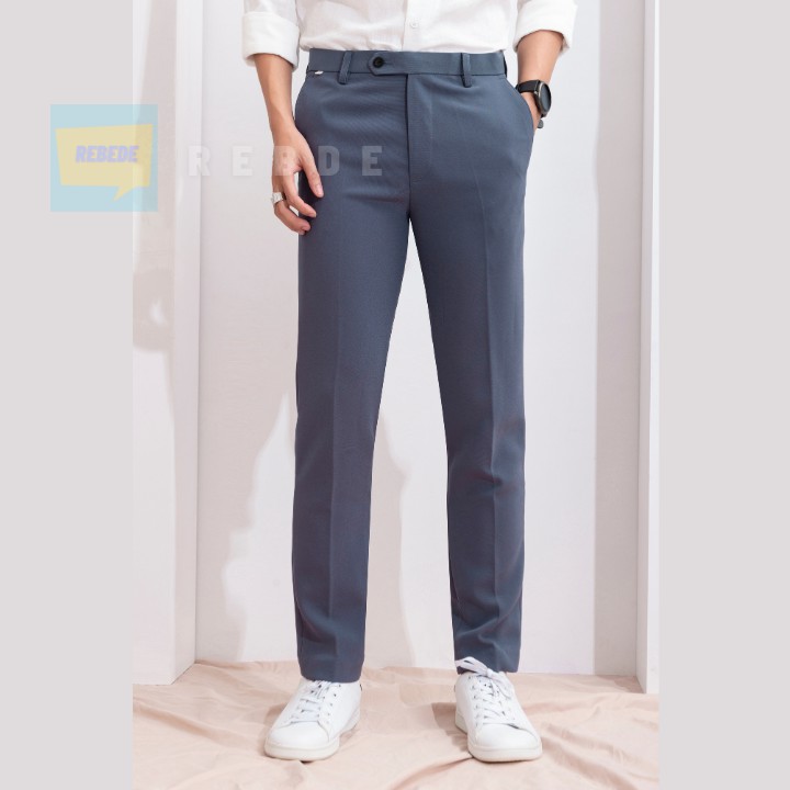 Quần tây nam thời trang ống côn vừa, vải co giãn dễ chịu (inbox để tư vấn size chuẩn hơn) | BigBuy360 - bigbuy360.vn