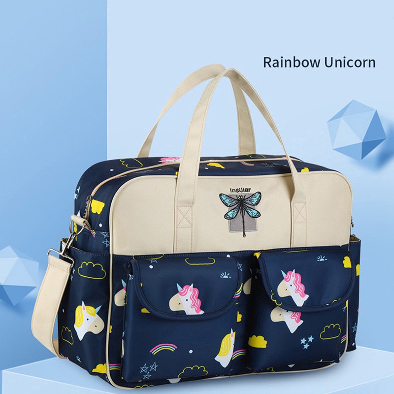 Ready Stock Mommy Bag Single-shoulder Nappy Diaper Bag Large Capacity Diaper Bag