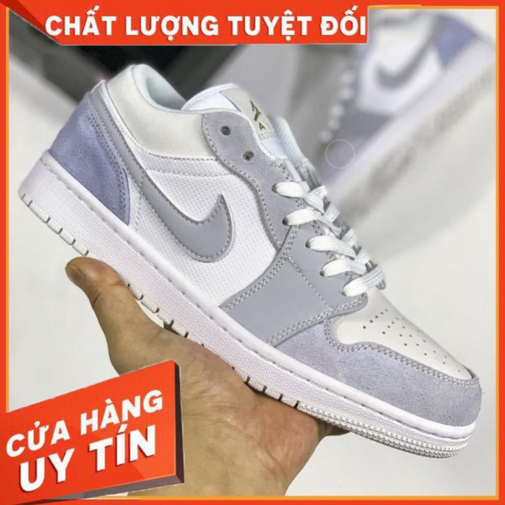 [FREESHIP-BẢO HÀNH 12 THÁNG] Giày thể thao AIR JORDAN 1 low Paris cổ thấp xám xanh cực đẹp CỰC ĐẸP