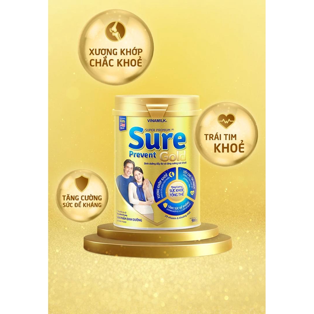 Sữa vinamilk sure prevent 400g ( tháng 3.2022) mẫu mới