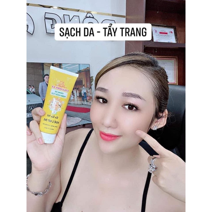 Sữa Rửa Mặt Nghệ Mật Ong Collagen X3 Đông Anh 100ml  Ngừa Mụn - Se Khít Lỗ Chân Lông - Sạch Da