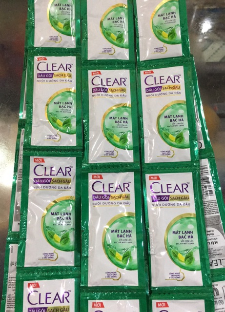 Dầu Gội Clear Bạc Hà dây 12 gói