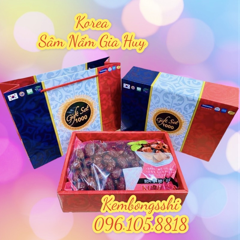Táo Đỏ Sấy Khô Hộp Quà 1kg Hàn Quốc