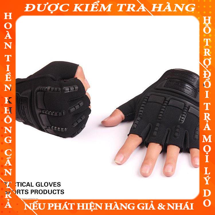 Găng Tay Nam thể thao, phươt, tập gym, đa năng Dành Cho Phượt Thủ (Hở Ngón) - kiểu mới qnguyen