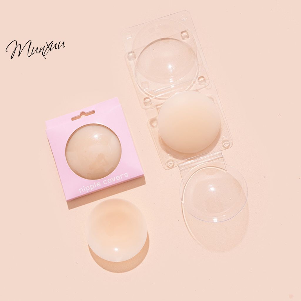 Combo miếng dán ngực tự thân MUNXUU, dán ngực silicon mềm mỏng không keo tự dính siêu chắc - MD02
