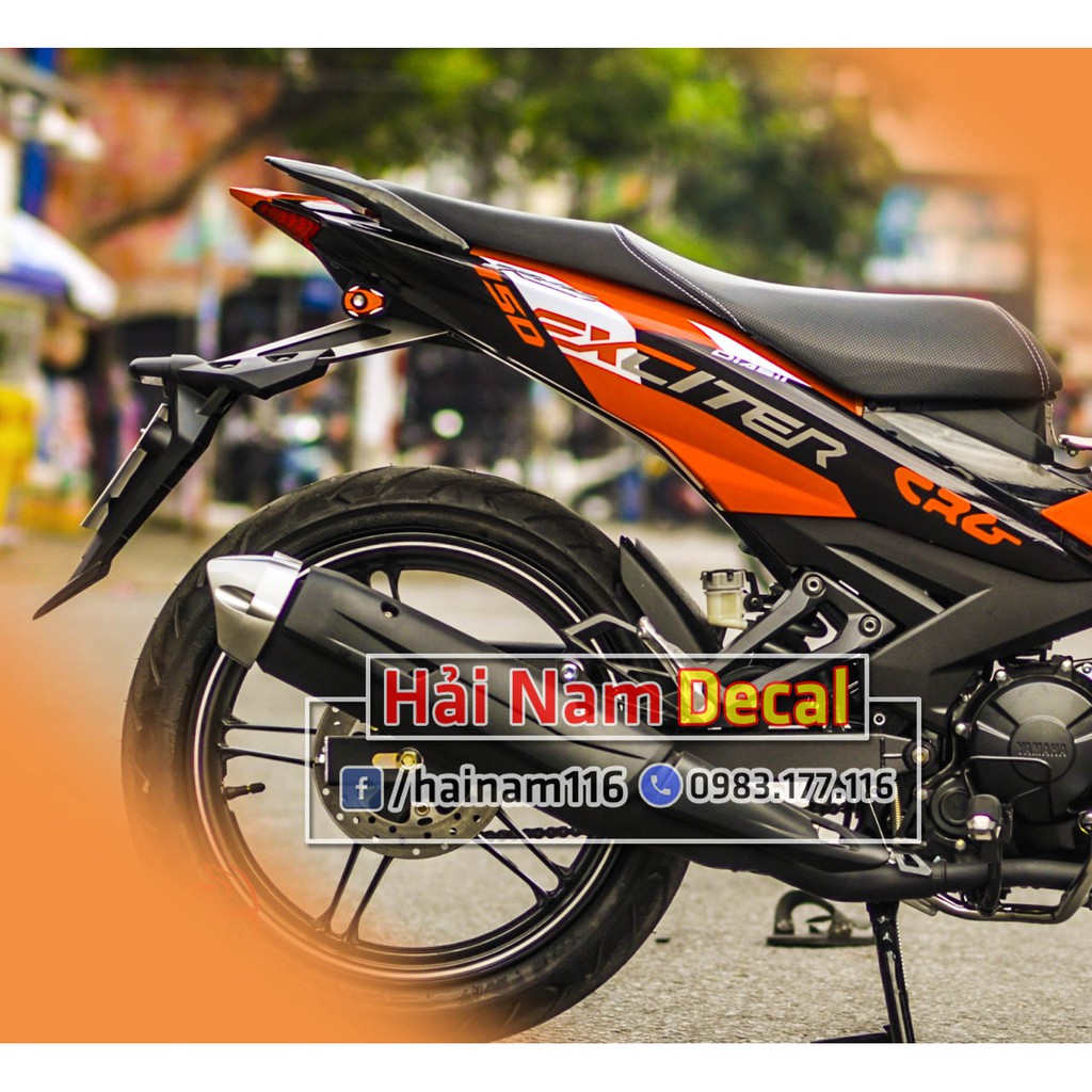 Tem Trùm Exciter 150 Cam Đen Crg