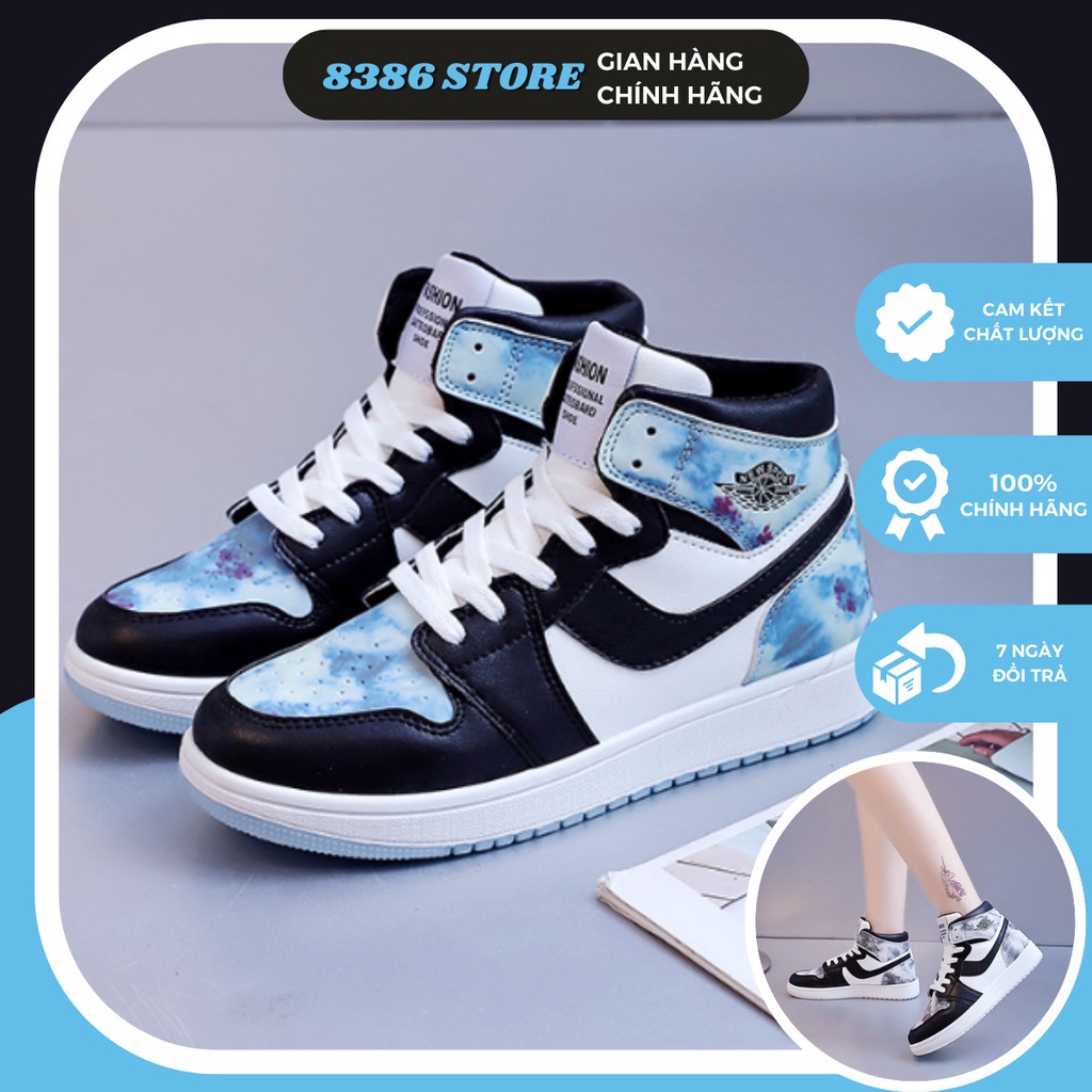 Giày thể thao Jordan cổ cao phát sáng, Giày JD1 thời trang nữ cao cấp hàng quảng châu hot 2022 full box