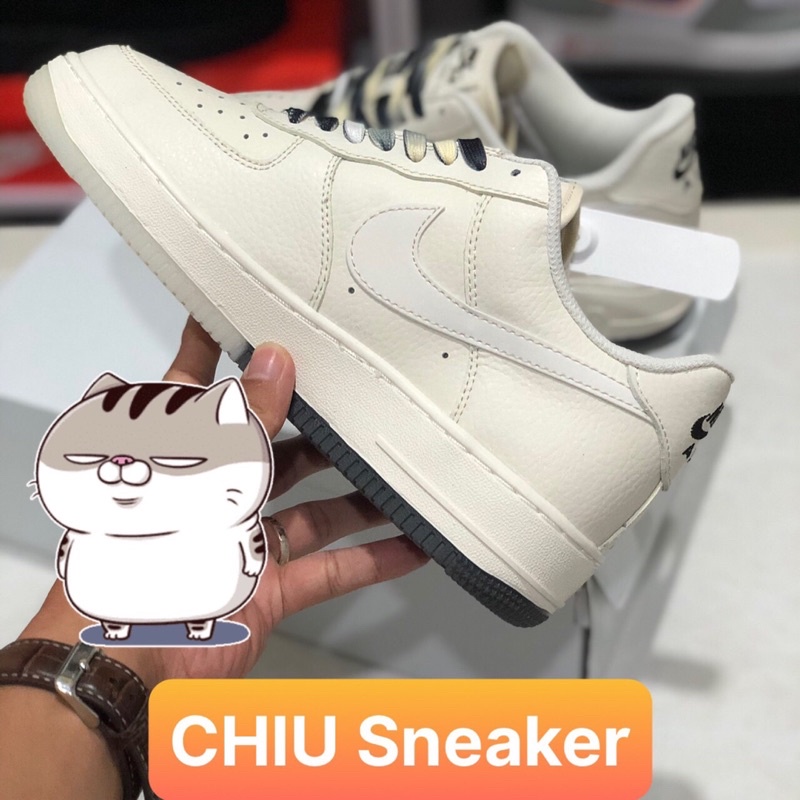 Giày thể thao tăng chiều cao af1 trắng âm dương phiên bản cao cấp giày Sneaker af1