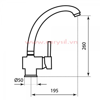 Vòi rửa Carysil Argo G-2411