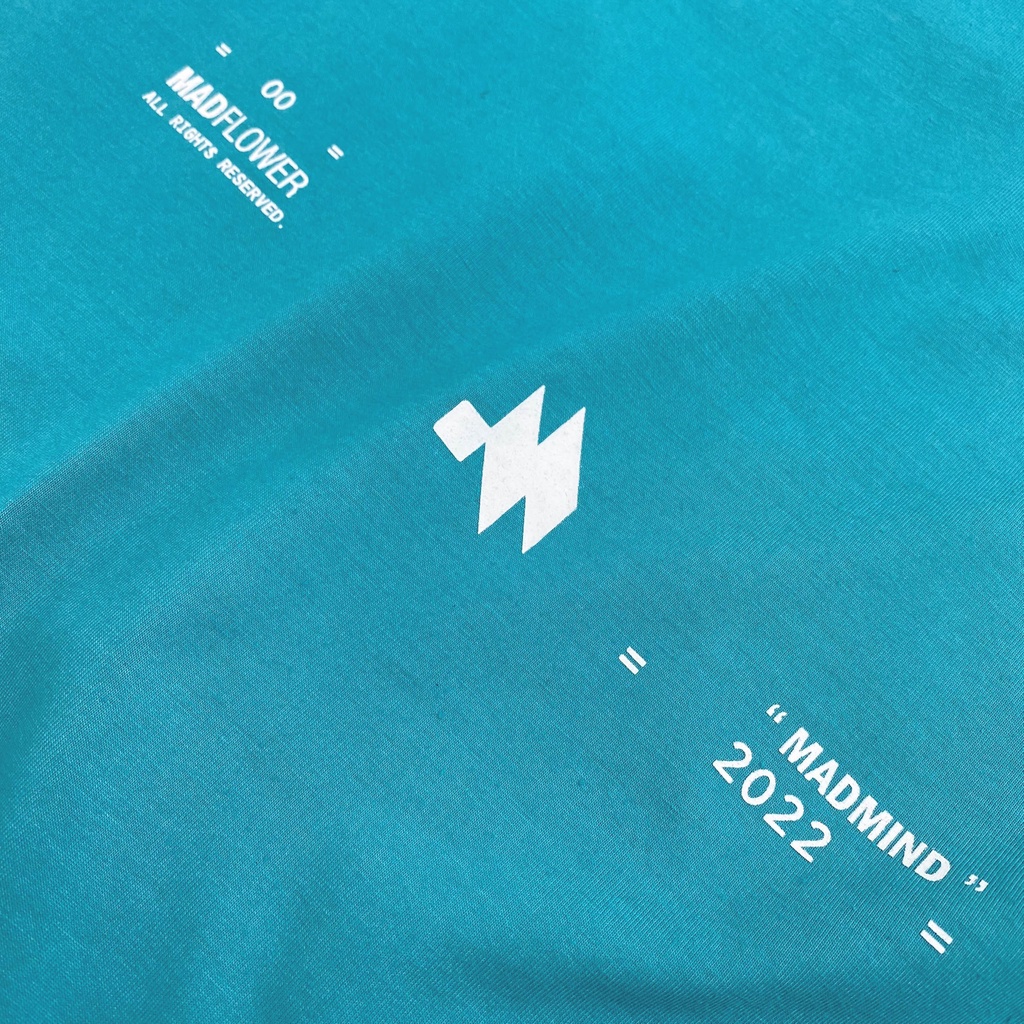 MADMIND® Chính Hãng - Áo Thun Mad Symbol  Cotton Thoáng Mát - Màu Xanh Lý / Đen / Xanh Dương / Xanh Lá Form Rộng Unisex