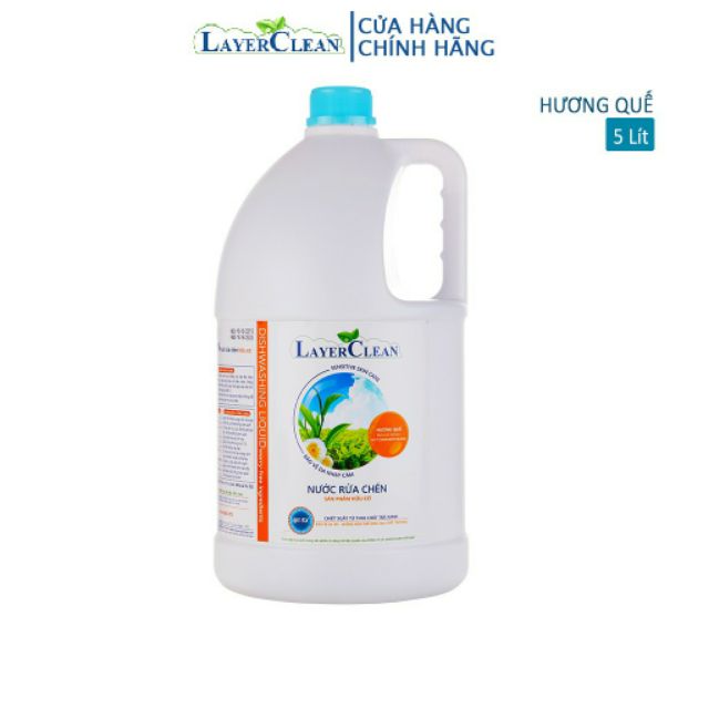 Combo 3 can 5L nước rửa chén bát hữu cơ Layer Clean