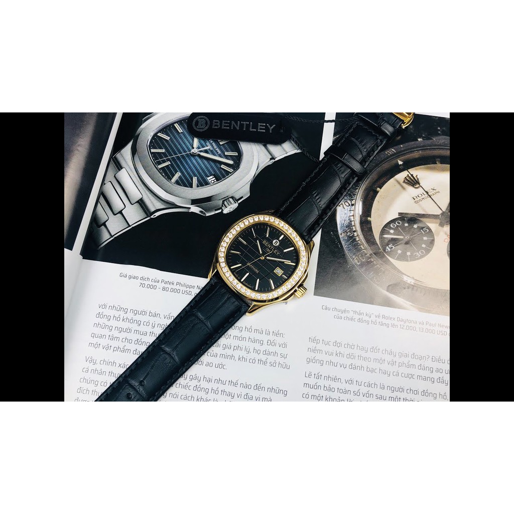 Đồng hồ nam dây da mặt kính chống xước Bentley BL1869 BL1869-101 BL1869-101MKBB