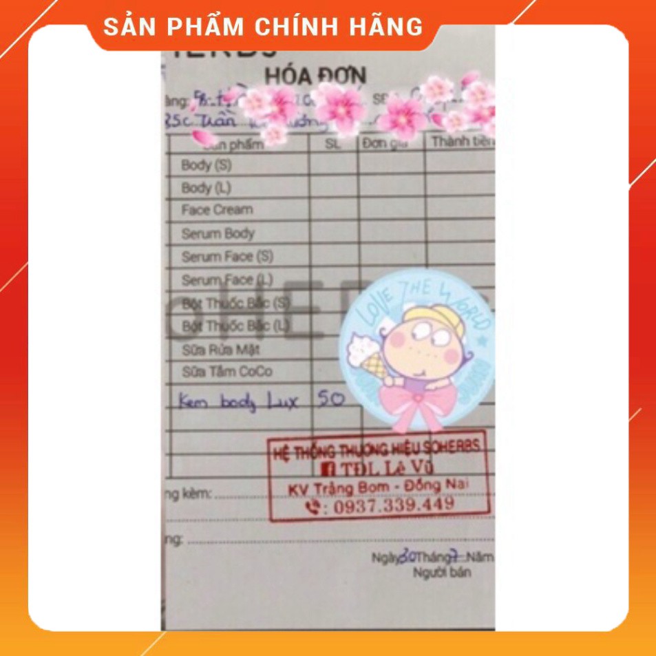 Sữa tắm trắng lưu hương soherbs 250ml chính hãng