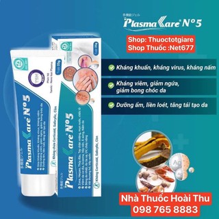Gel bôi da PlasmaKare N05 ( PlasmaKare số 5) kháng khuẩn ,chống viêm,giảm ngứa,viêm nang lông