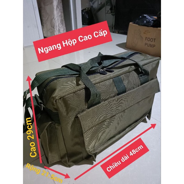 [Rẻ Nhất Shopee] Túi Đựng Đồ Nghề Ngang Đại Hộp Dán 5 Ngăn Cao Cấp May Siêu Kĩ