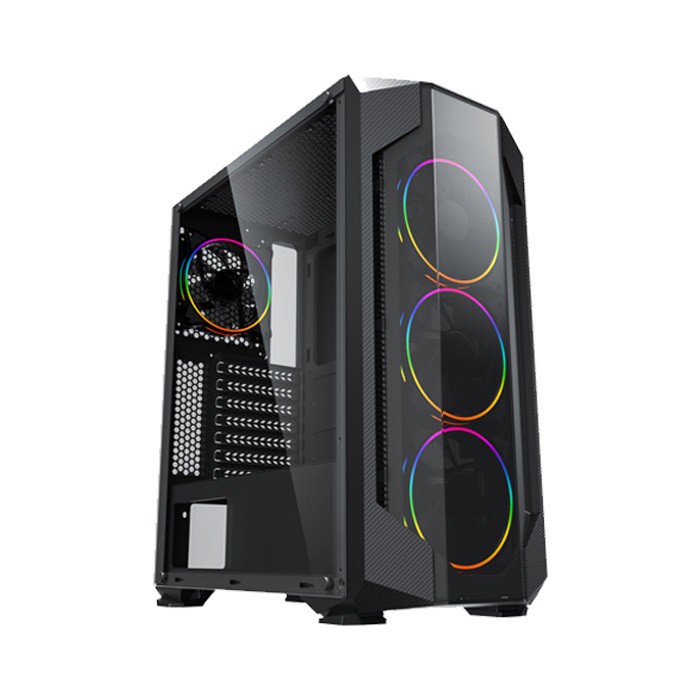 Case Vision B18 Gaming LED RGB (Kính cường lực) hỗ trợ đèn led cực đẹp bảo hành 1 tháng 1 đổi 1