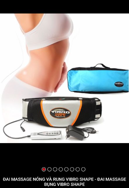 ĐAI MASAGE VIBRO SHAPE RUNG NÓNG TOÀN THÂN GIẢM MỠ BỤNG -