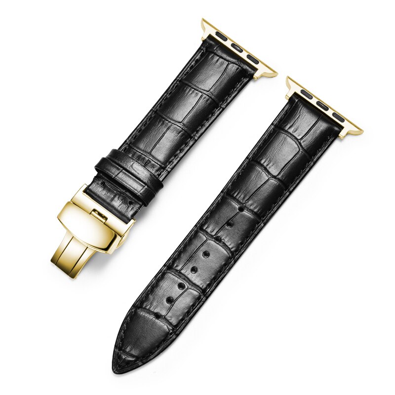 Dây đeo bằng da thật thích hợp cho đồng hồ Apple Watch Series 5/ 4/ 3/ 2 (38Mm/ 42mm)/ Iwatch 40mm/ 44mm