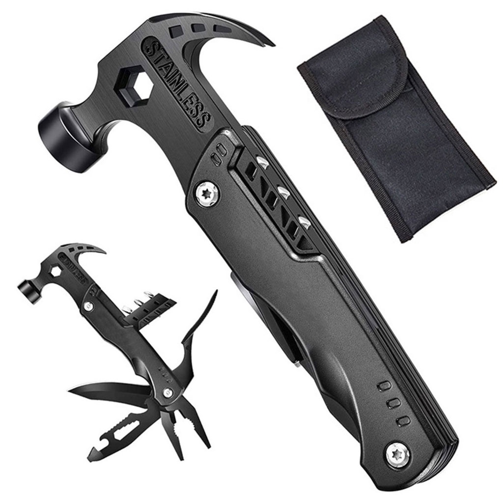 Búa đa năng 14 chức năng tích hợp kìm, kềm đa năng, cờ lê, mỏ lết, tuốc nơ vít, thép không rỉ