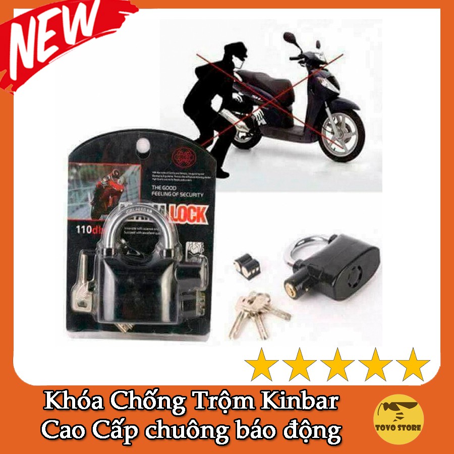 Khóa Chống Trộm Kinbar Cao Cấp có chuông báo động