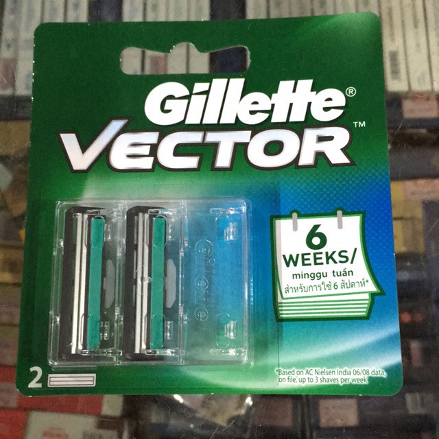 [Beman123]  Lưỡi dao Gillette VecTor Đôi (SL 2 Cái)