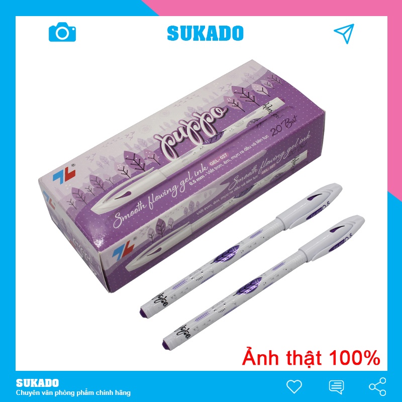 Bút Gel Thiên Long GEL-027 màu tím SUKADO