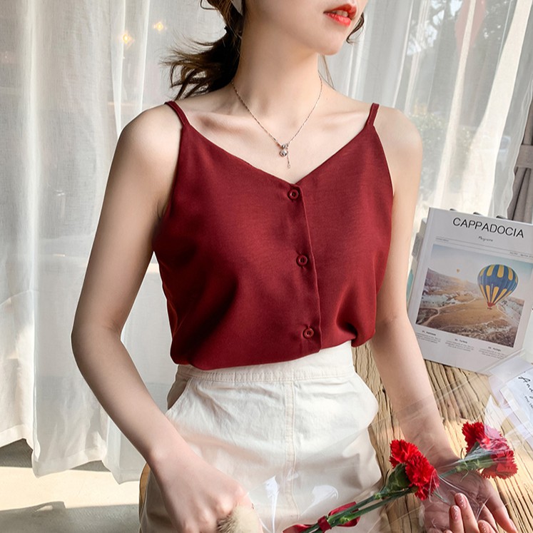 Áo hai dây sơ mi nữ Emilyshop