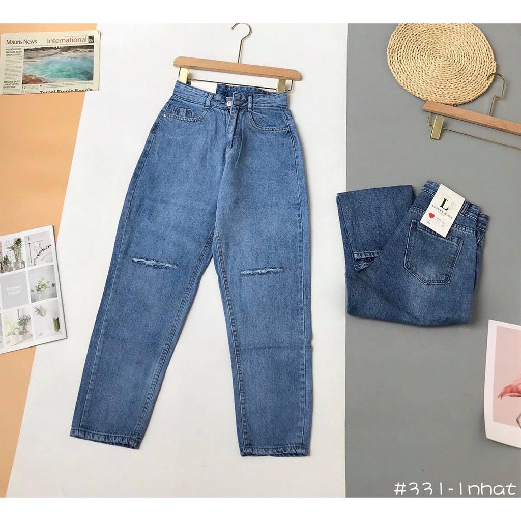 QUẦN BAGGY RÁCH GỐI 2 VẠCH 331